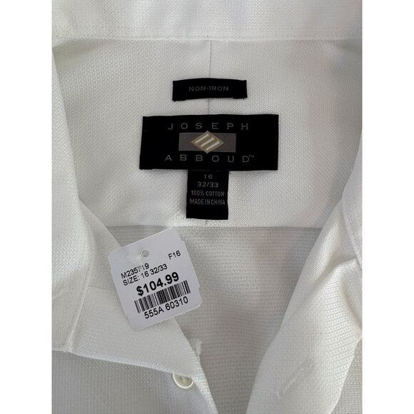 New Joseph Abboud Non-Iron Dress Shirt, Men's Sz 16 32/33 - Picture 3 of 5